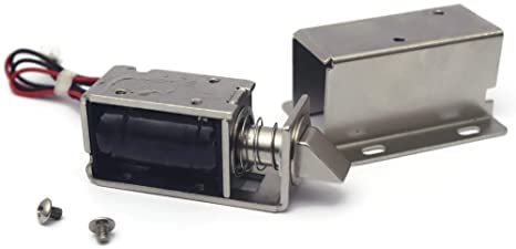 DC 12V Lock Door Electric Lock Assembly Solenoid Small Electric Lock Access Control Lock for Door Cabinet Drawer Security Electronic Lock for All Kinds of Container Products AB0122 - Image 3