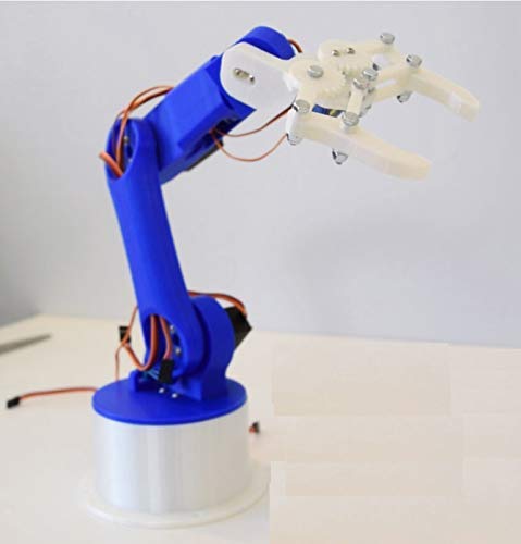 Robotic Arm with 5 Degree of Freedom (Only 3D printed plastic Parts with Nuts and Bolts) AB0198
