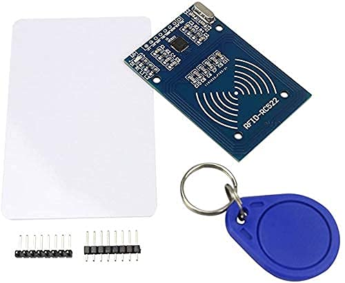 RC522 RFID Kit-13.56MHz RFID-RC522 Reader/Writer Module+Standard Blank RFID Chip+Straight Header Strip+Right-Angle Header Strip+A Special Shaped RFID Tag Keychain AB0193 - Image 2