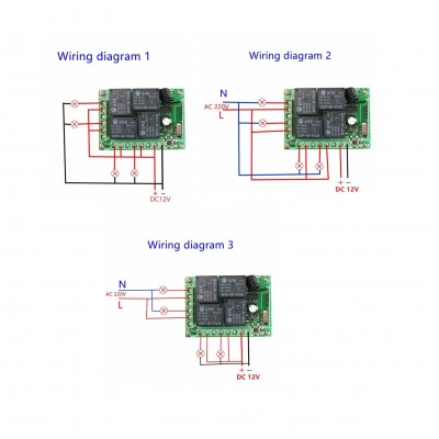 433MHz 24V 4 Channel Relay Module Wireless with RF Remote Control Switch without Battery - Image 4
