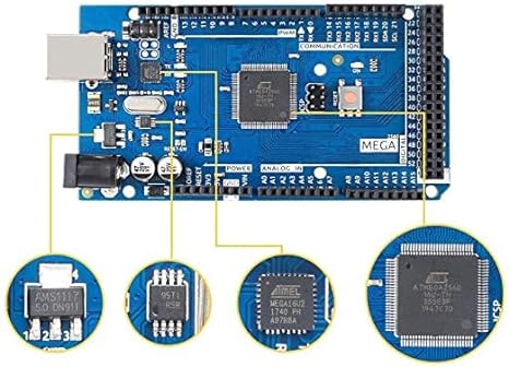 MEGA R3 Board ATmega 2560 + USB Cable Compatible with Arduino IDE Projects AB0130
