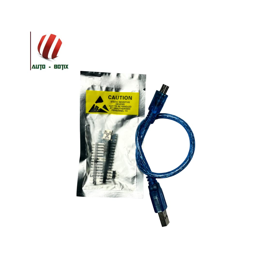 Nano V3.0 Board compatible with Arduino Nano CH340/ATmega328P with USB CABLE - Image 4