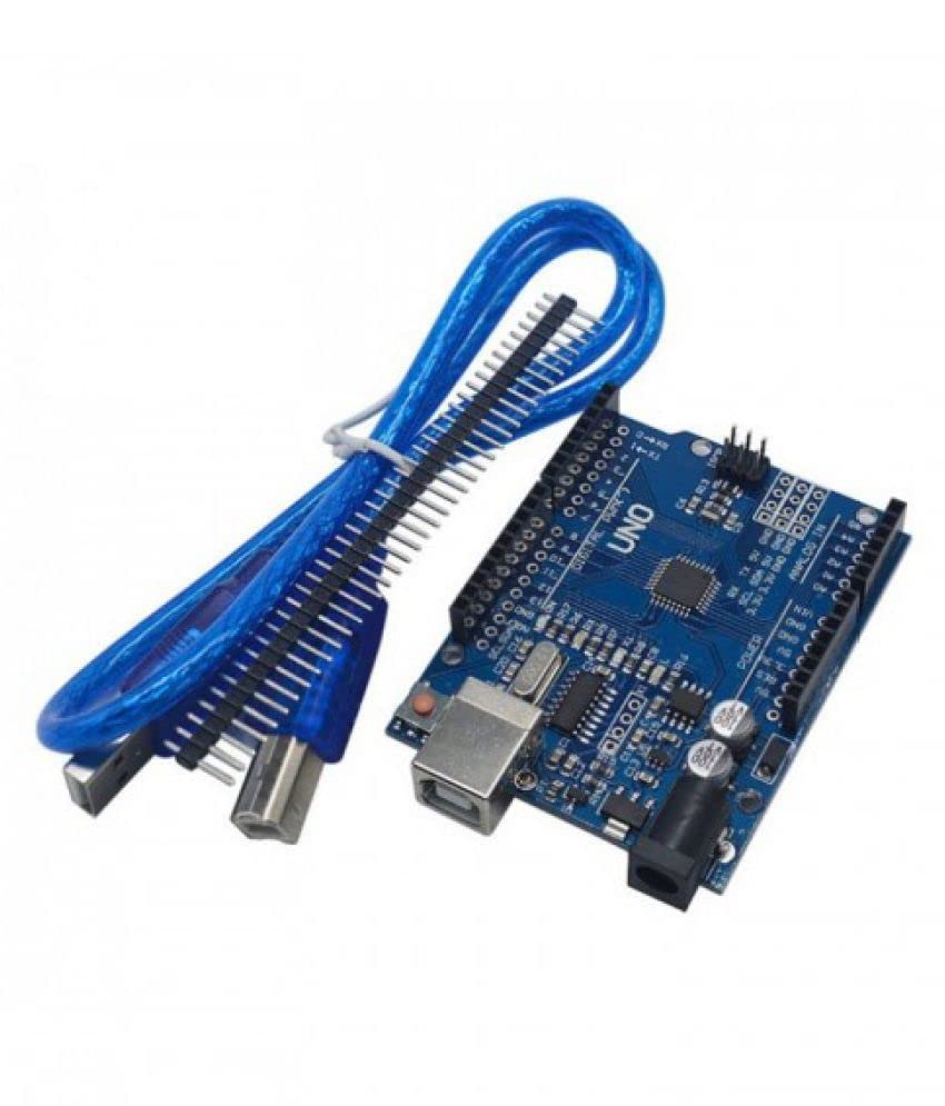 Arduino UNO R3 ATmega328P With USB Cable Black/Blue And L293D Motor Driver For Arduino Combo AB0270 - Image 3