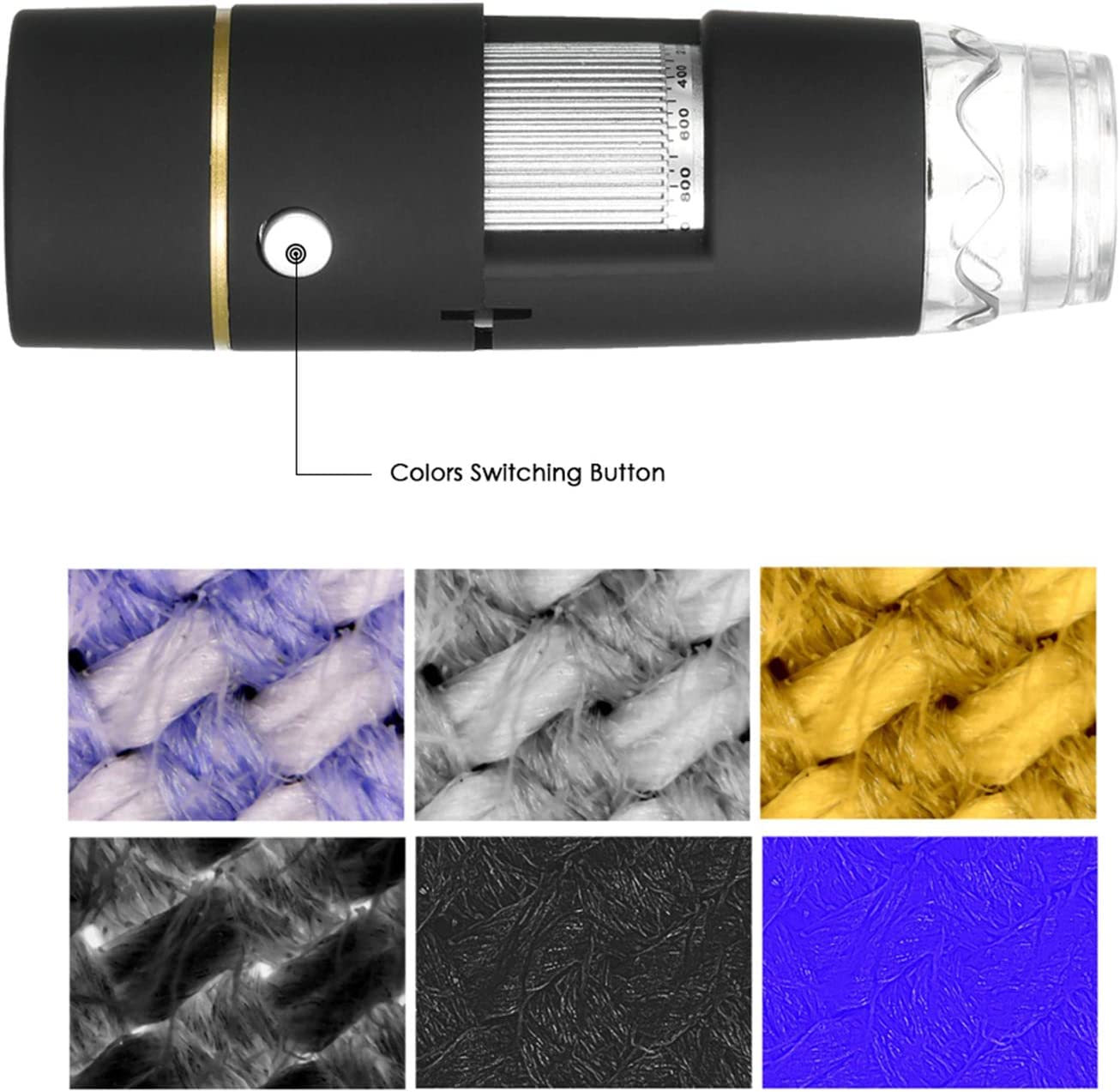 Digital 50X to 1000X Magnification WiFi USB Microscope with 8 LED HD 1080P 2MP Camera, Handheld Microscope Endoscope Magnifier for iPhone Android, iPad Windows MAC (USB-WIFI-1000x) AB0079 - Image 2