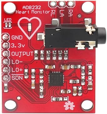 ECG Module AD8232 Pulse Heart ECG Monitoring Sensor Kit - Image 7