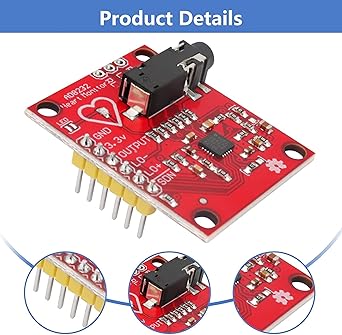 ECG Module AD8232 Pulse Heart ECG Monitoring Sensor Kit - Image 5