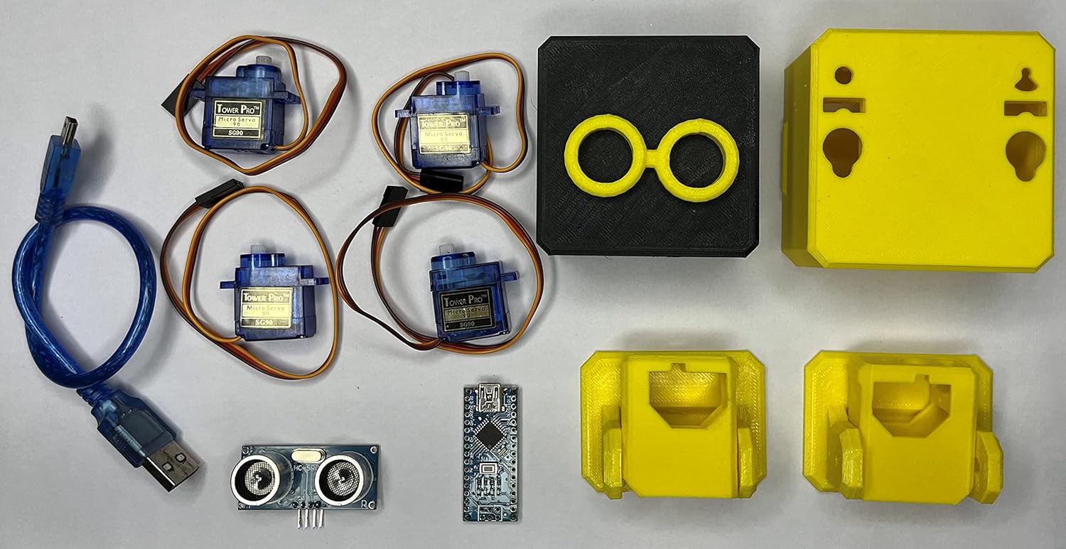 OTTO Dancing BOT Complete 3D Printed DIY KIT 3D Parts & All Electronic Circuitry || Development Board || Sensor || Motors (Pack of 1) AB0164 - Image 8