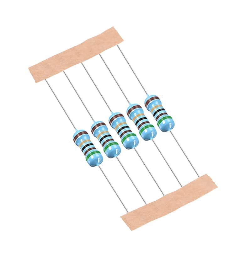 Resistors, 10K ohm, 1/4 Watt, 1% Tolerance, 50 Pieces