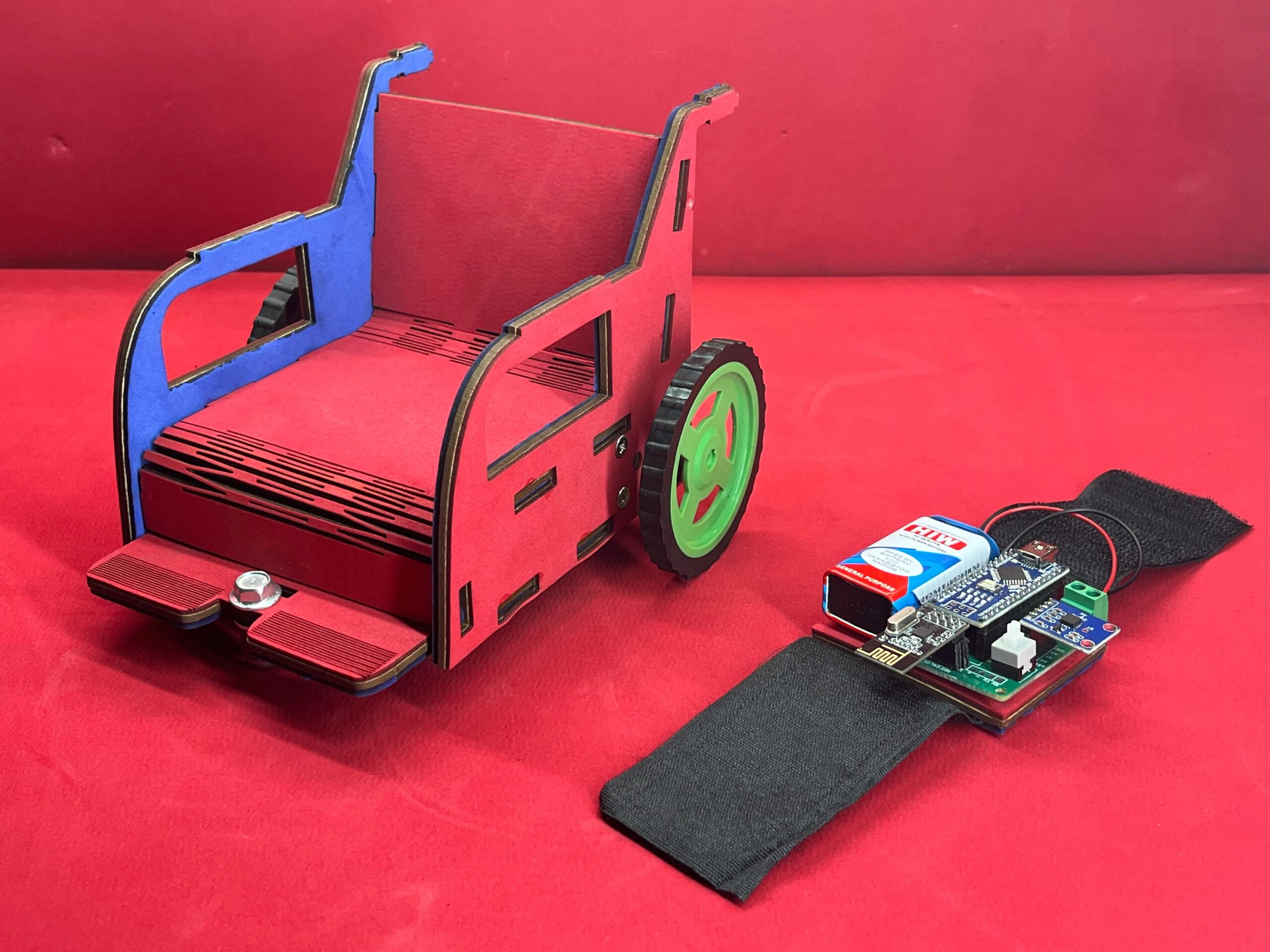 Hand Gesture Controlled Wheel Chair DIY Project For Science / Engineering Students