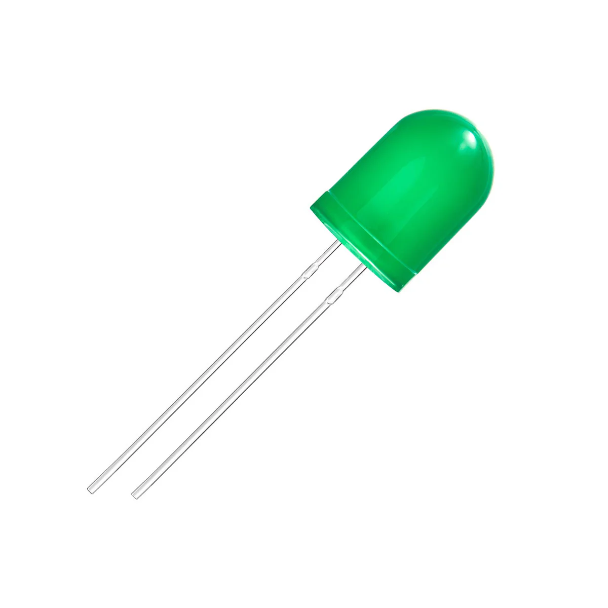 10mm Green Round Top DIP LED (Pack Of 50)