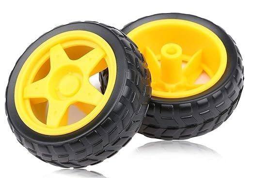 Autobotix Robot Wheel 66mm for DC Geared Motor, Pack of 2