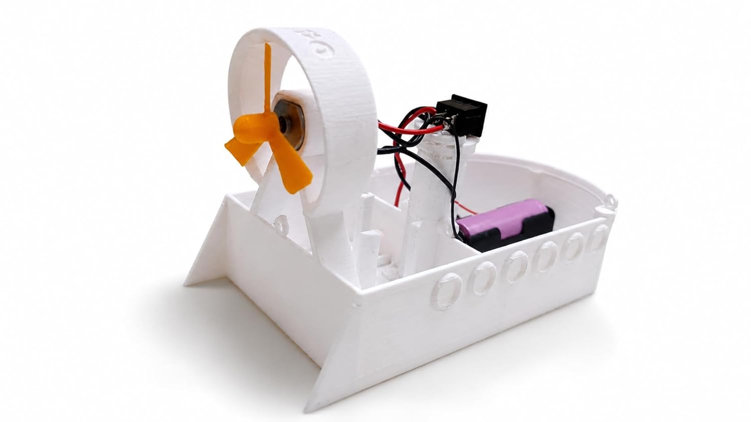 Autobotix DIY DC Power Boat RC Circuit Board Kit, Battery Powered,White, for Hobbyists, 8 Years and Up - Image 3
