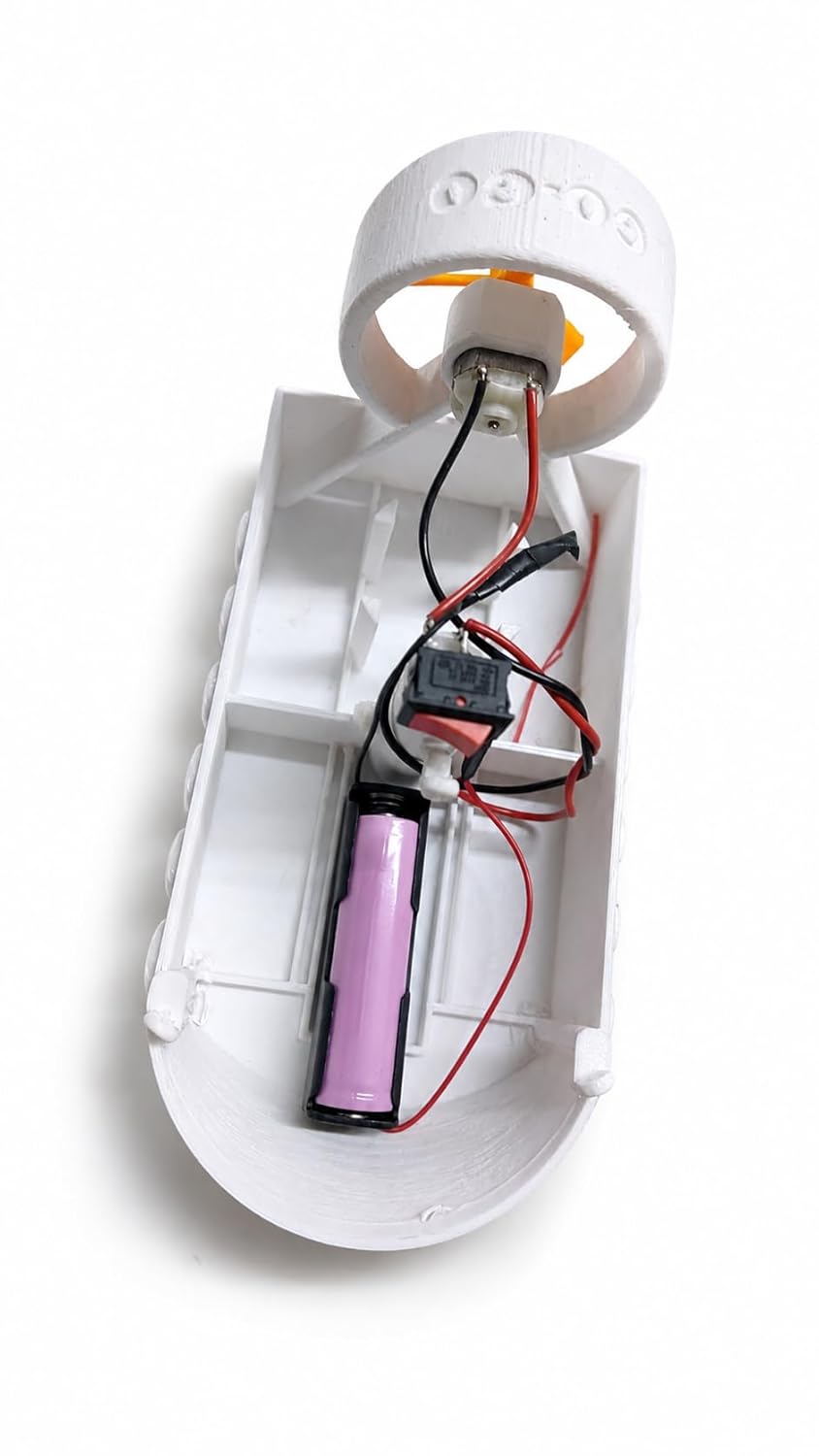 Autobotix DIY DC Power Boat RC Circuit Board Kit, Battery Powered,White, for Hobbyists, 8 Years and Up - Image 4