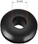 Rubber Grommets 6mm Dia. Wire Gasket Ring for Hole Plug Cable, Black 20 Pieces - Image 2