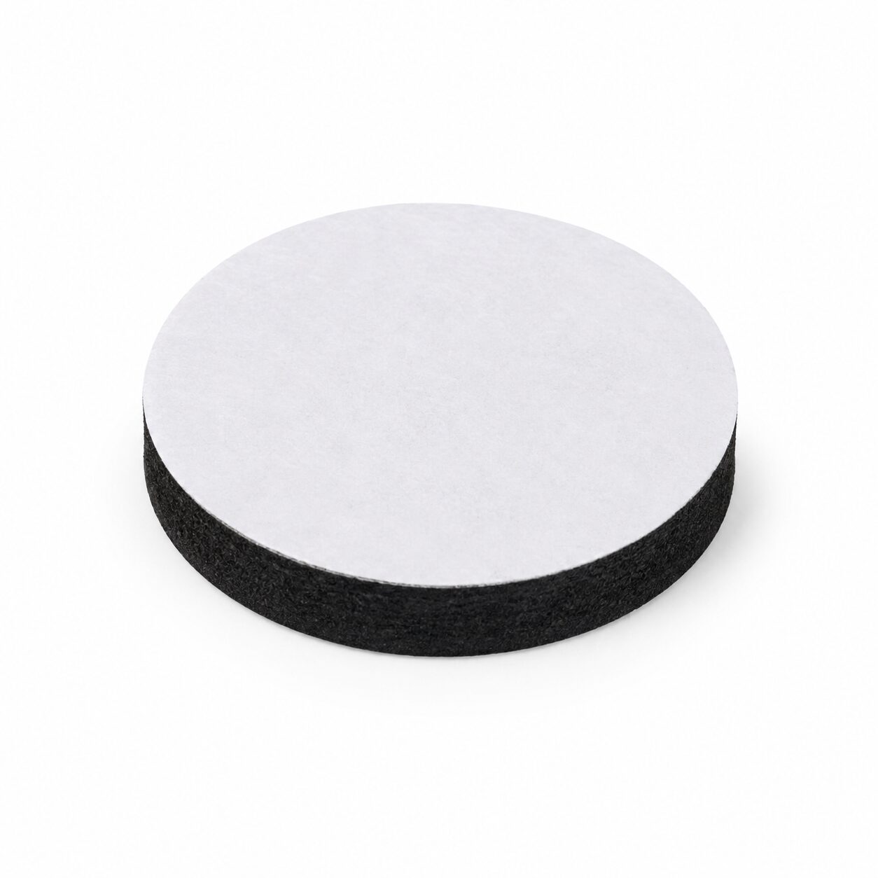 Auto Botix 1 Inch Die-Cut Round Adhesive EVA Foam Tape Gasket, Single-Sided Self-Adhesive Foam Pad, Black, Pack of 5