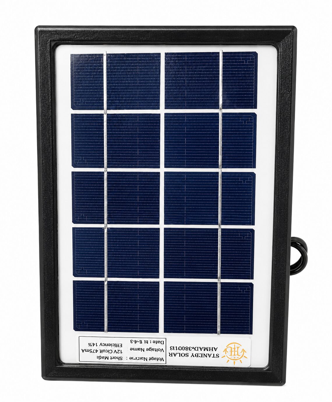 6.0V 2.5watt solar panel 205mm x 140mm x 20mm Pack of 1 - Image 3