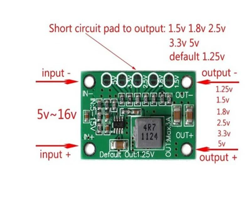 MP1495 3A Multi DC to DC step down converter module - buck convertor - Image 3