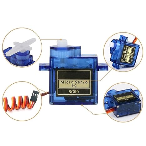SG90 9G Mini Servo ( 360 Degree Continuous Rotation Modifiable ) - Image 6
