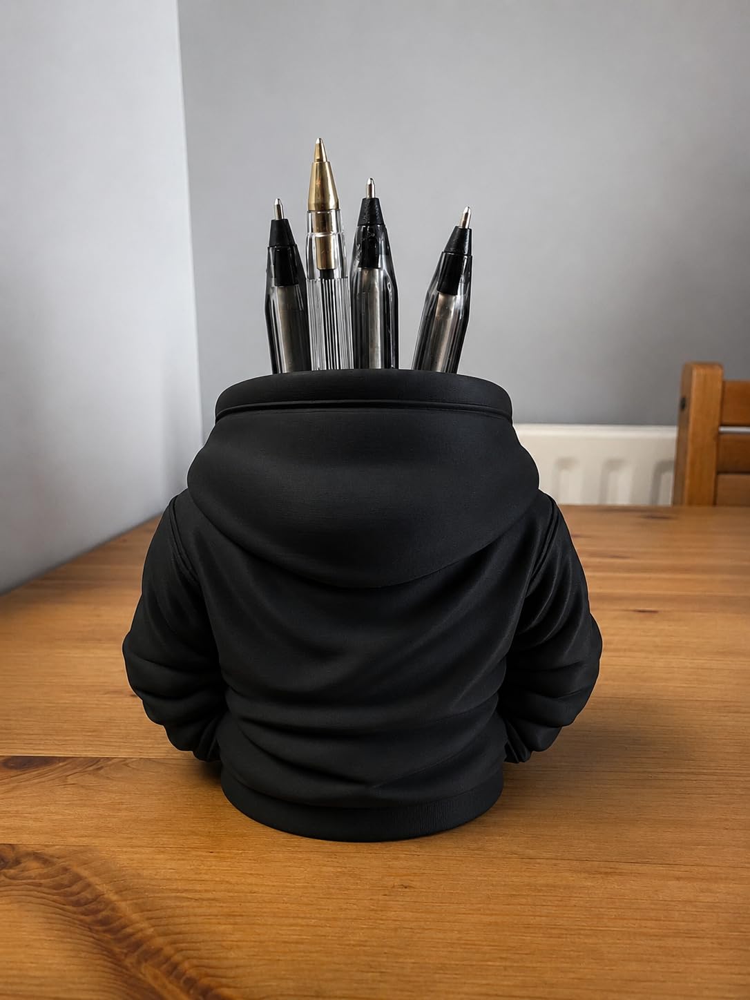 3D Printed Hoodie Pen Holder for Desk | Stylish Desktop Organizer for Pens, Pencils & Stationery | Decorative Office Desk Accessory for Home, Study Table & Gifting - Image 3