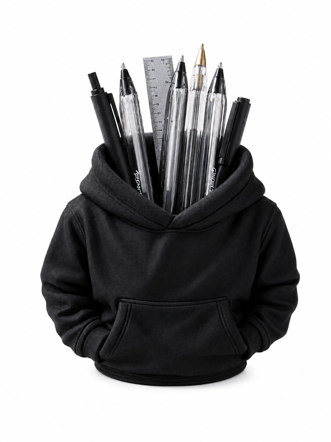 3D Printed Hoodie Pen Holder for Desk | Stylish Desktop Organizer for Pens, Pencils & Stationery | Decorative Office Desk Accessory for Home, Study Table & Gifting