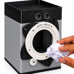 3D Printed Iris Mechanism Robotics Project Kit, Automatic Touchless Dustbin with Sensor, Rechargeable, Pre-Assembled & Pre-Programmed Ready to Use