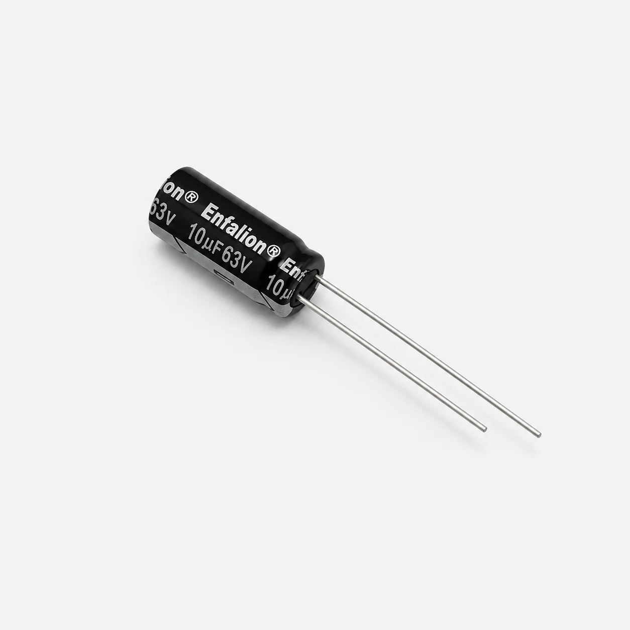 Enfalion 10uF 63V Radial Electrolytic Capacitor - Through Hole Package - Image 2